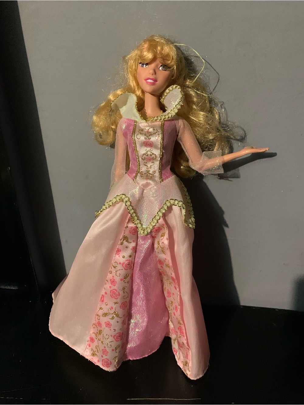 VTG 2008 Disney Princess Magic Fairy Lights Sleeping Beauty Aurora Doll Mattel